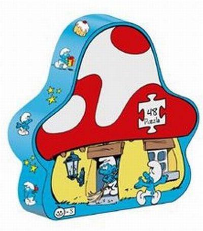 The Smurfs Puzzle Smurf Home 48 gab (Ir Uz Vietas) - 1