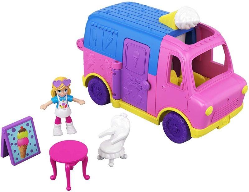 GGC40 Mattel Figures set Polly Pocket Pollyville Ice Cream Truck available to buy - 1
