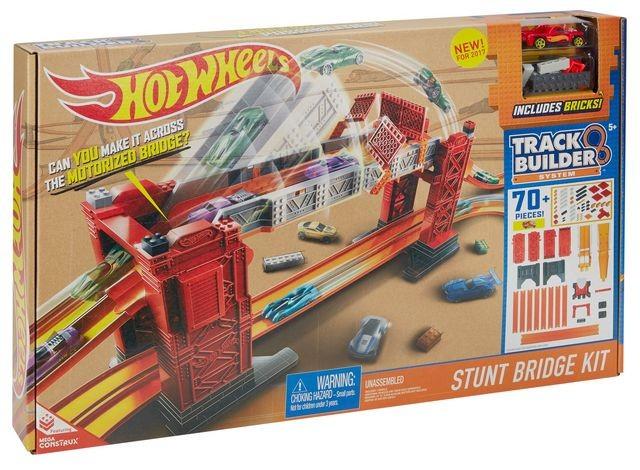 DWW97 Mattel Hot Wheels Track Builder Stunt Bridge Kit trase - 1