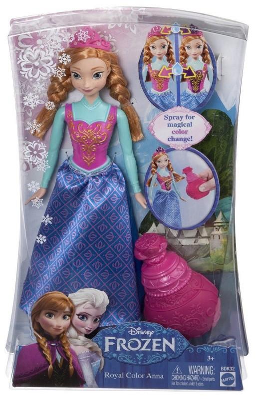 selling BDK32 / BDK31 Disney Frozen Royal Color Change Anna Doll  - 1