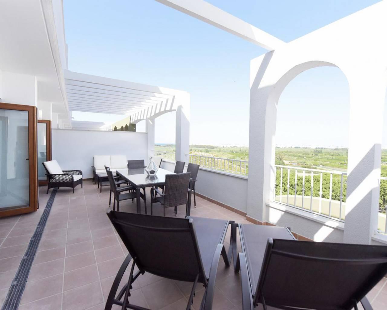 Apartments in a new residential building with sea views and large terraces in the city of Jeresa (Ga - 1