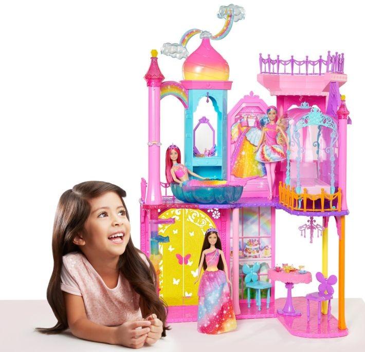 DPY39 Barbie Rainbow Castle Leļļu māja - Pils MATTEL selling - 1